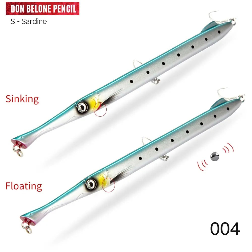 Pêche Slow Shake Pencil submergé Jinqiang Lure Eau de mer
