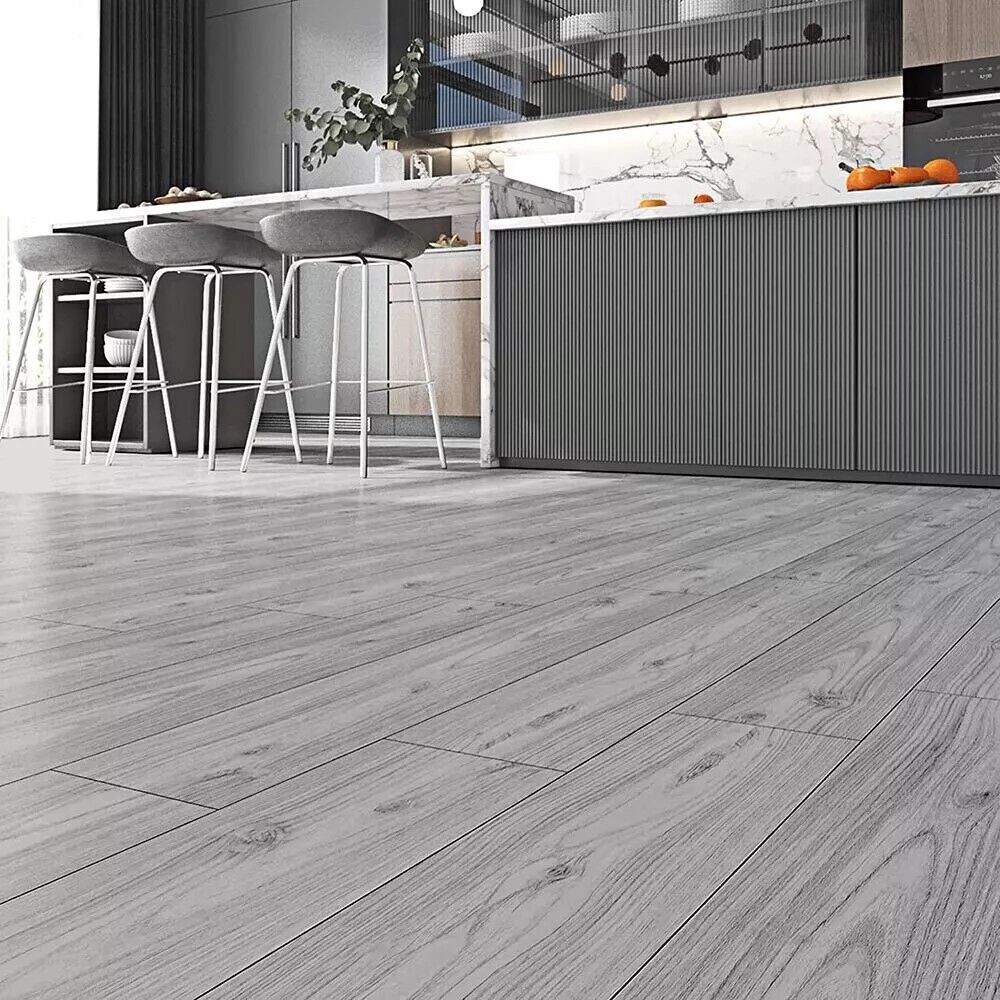 5mFloor Planches Carreaux Autocollant Effet Bois Vinyle Planchers Décor salle de bain