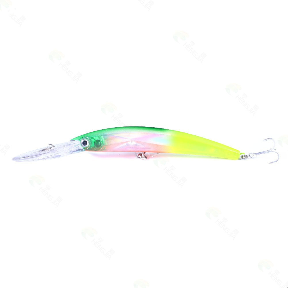 Hengjia Long Cast Sea Fishing Mino Simulation de faux bec flottant loin