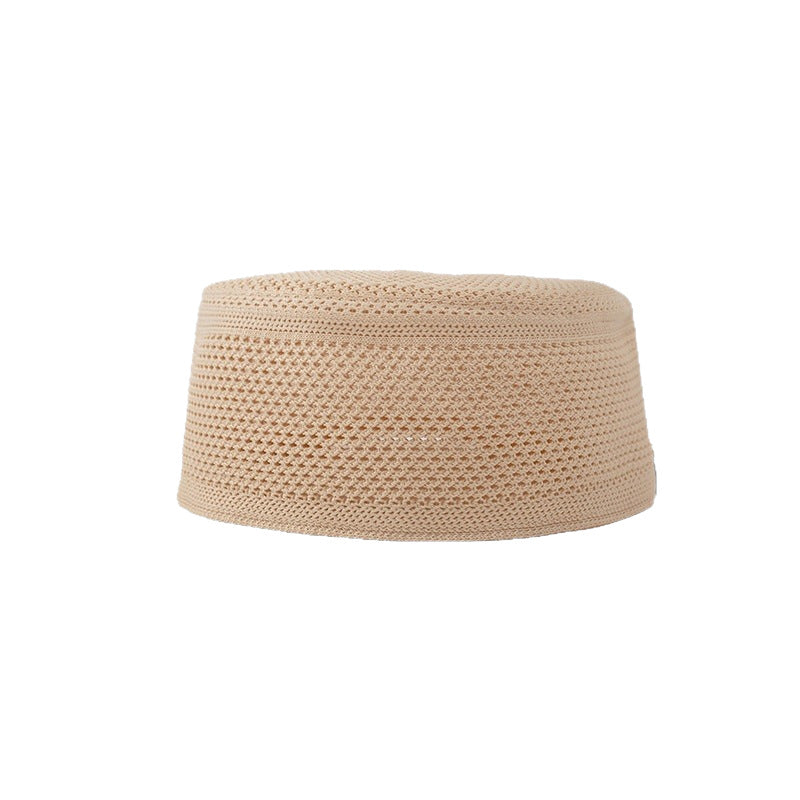 Chapeau ethnique musulman Cap culte Respirant Plat Chapeau de cérémonie