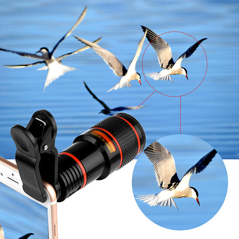 Zoom Caméra télescopique mobile Clip-On rétractable pour Galaxy S3 S4 S5 S6 S7 Edge