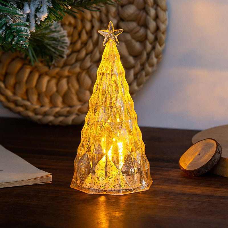Décorations de Noël Ornements de bureau Arbre de Noël lumineux lumières de nuit Cr pour enfants