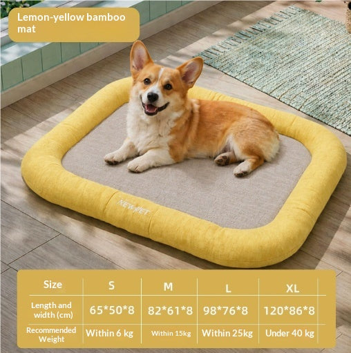 Tapis de lit en cuir pour animaux de saison