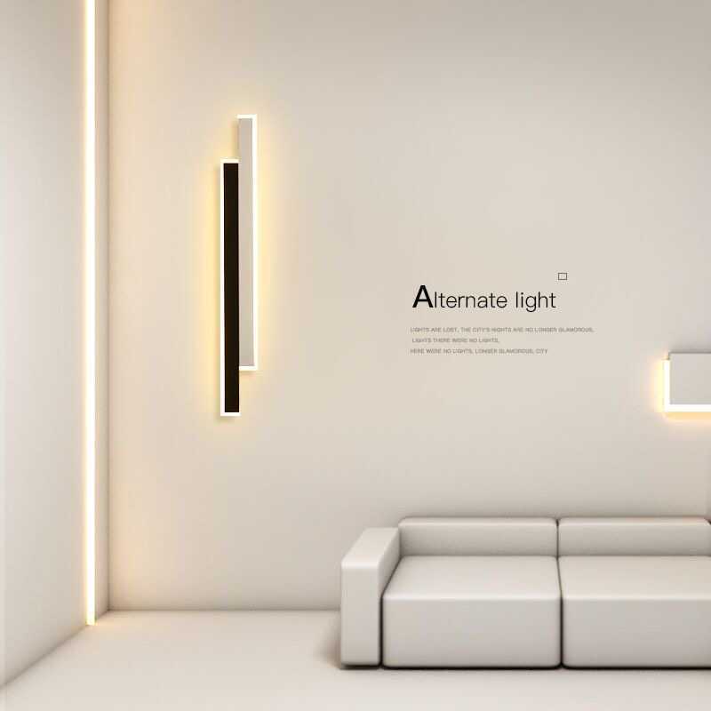 Minimalist Creative Lampe murale à longue bande personnalisée