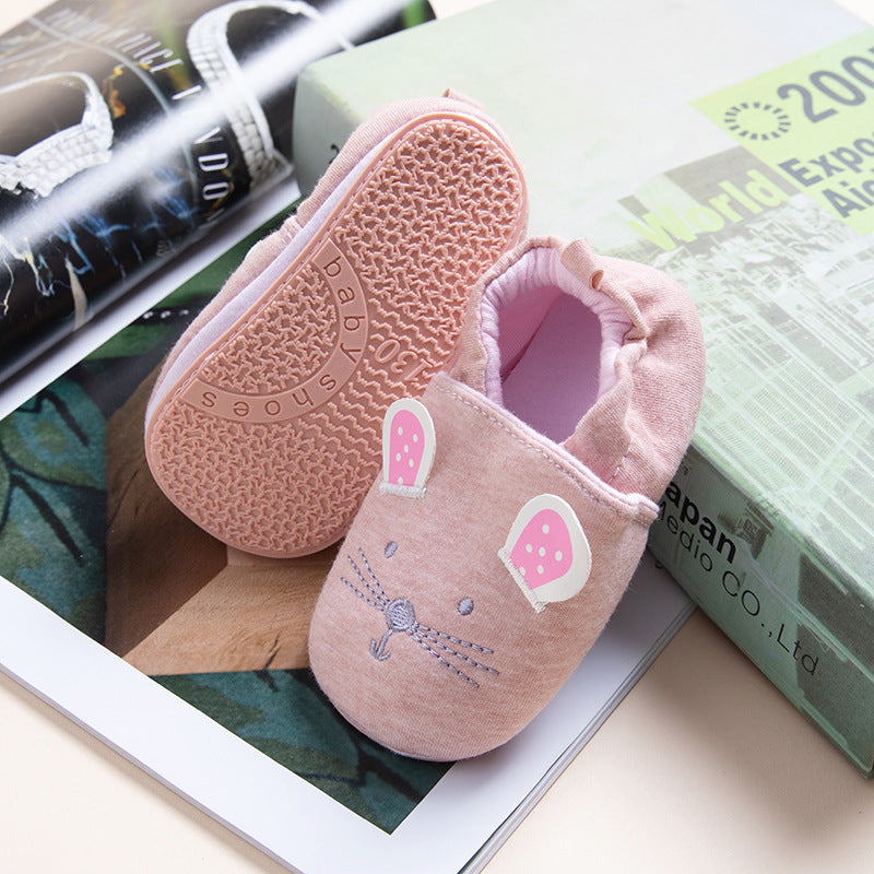 Bébé Soft Bottom Chaussures pour tout-petit 0-1-2 ans Vieux Garçons et Filles Mode Accueil Non-dérapant