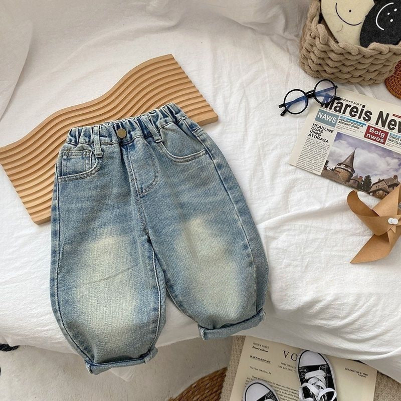 Mode Personnalisé Jeans occasionnels pour enfants Impression