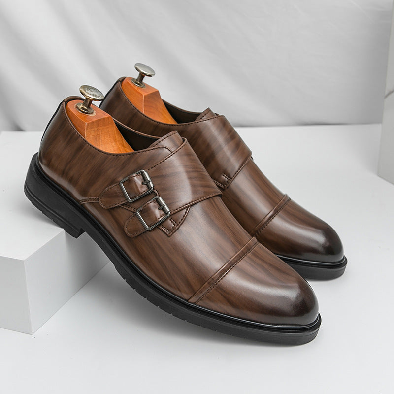 Bottes en cuir de forme professionnelle pointue