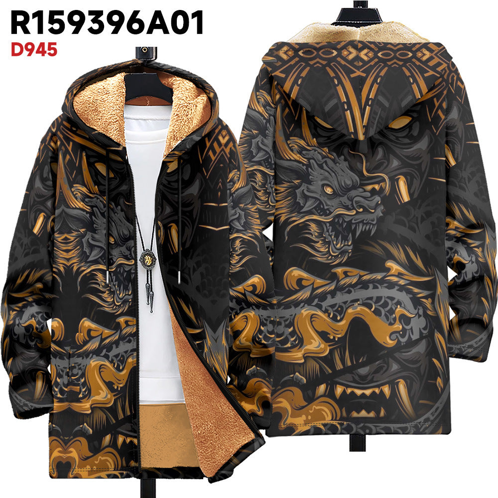 Cardigan à capuche épais vêtements d'hiver