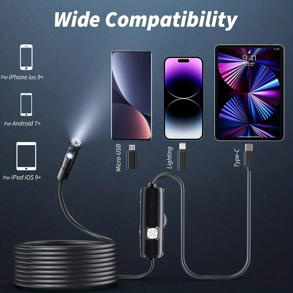 Caméra double endoscope éclairée