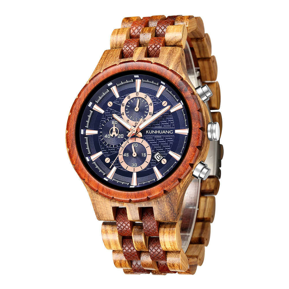 Montre sport Quartz multi-fonctionnelle mode homme