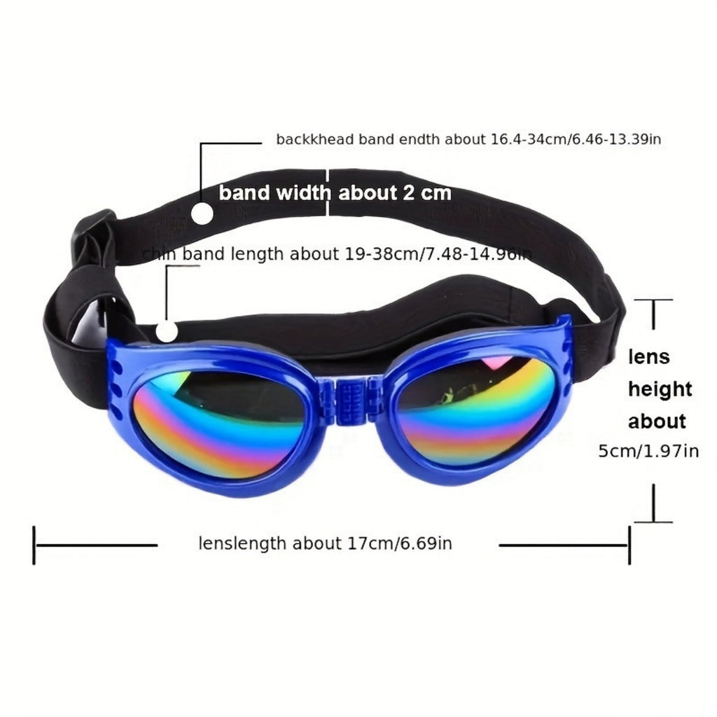Protection des animaux Petits Doggles Lunettes de soleil pour chiens Lunettes de soleil pour animaux Lunettes de soleil UV Port des yeux réglable