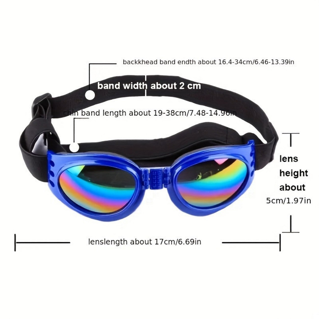 Protection des animaux Petits Doggles Lunettes de soleil pour chiens Lunettes de soleil pour animaux Lunettes de soleil UV Port des yeux réglable