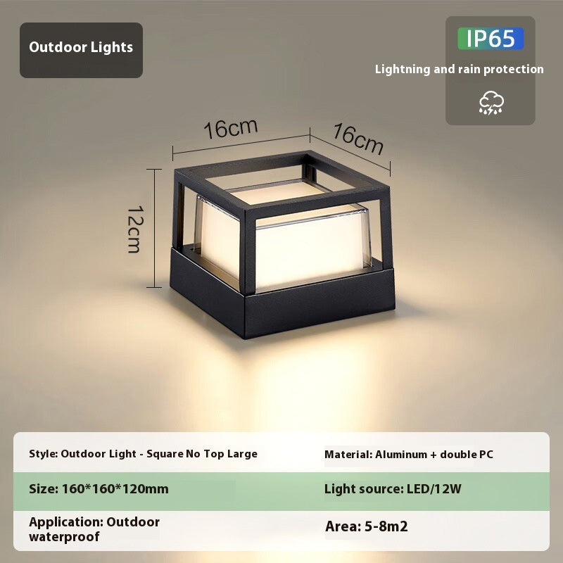 Lampe murale extérieure en aluminium