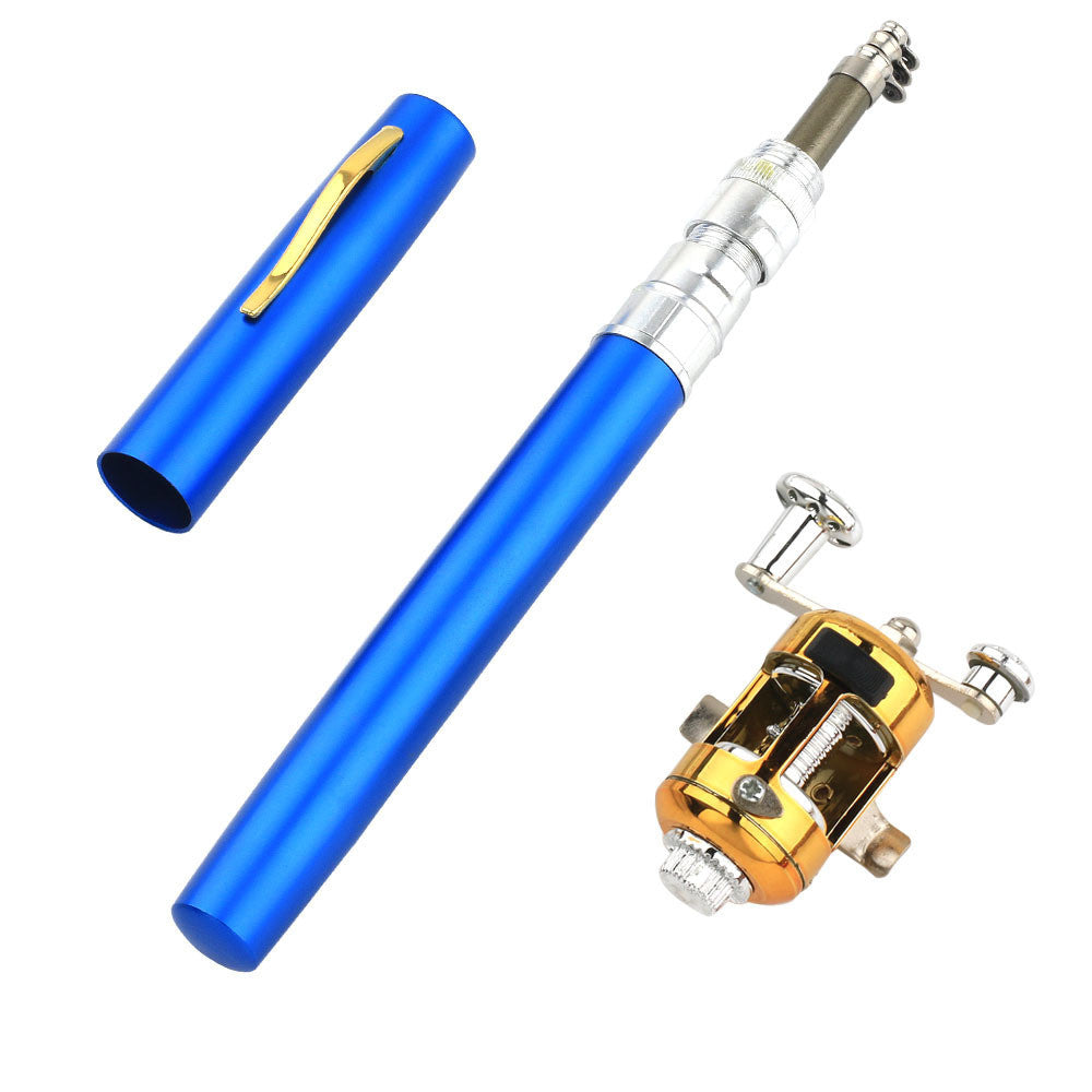 Portable Telescopique Pocket Stream Fishing Rod Ice Rod Sea Fishing Rod 1m Pen Fishing Rod K