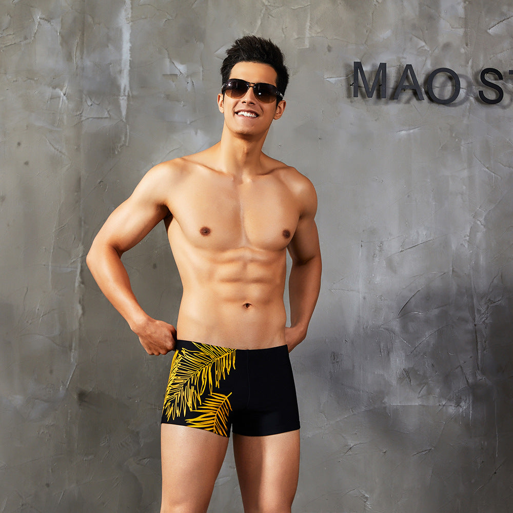 Boxer de maillot de bain imprimé pour hommes