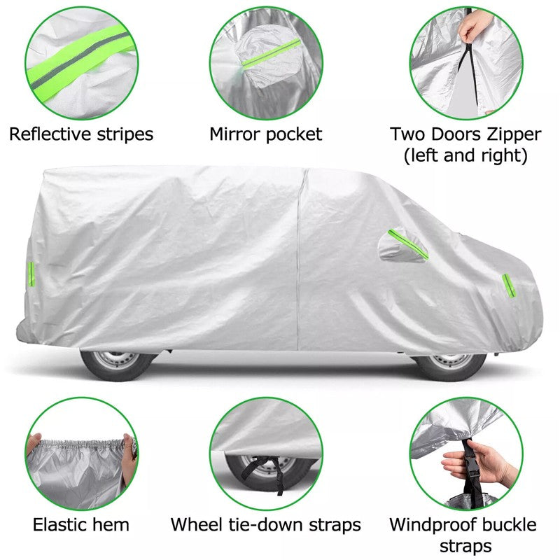 Heavy Duty Full Car Cover Protecteur étanche pour VW Transporter Van T4 T5