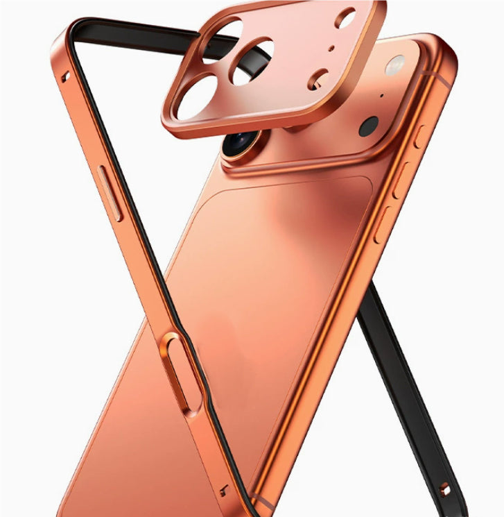 Boîtier de téléphone en aluminium métal alliage Silicone résistant à la chute