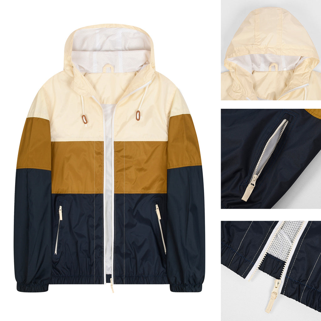 Manteau de brise-vent d'extérieur pour hommes Veste souple monocouche légère