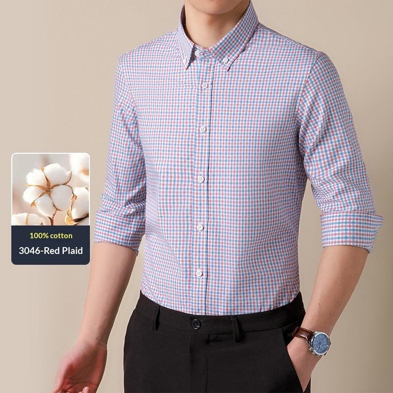 Homme Mode coton Casual respirant chemise