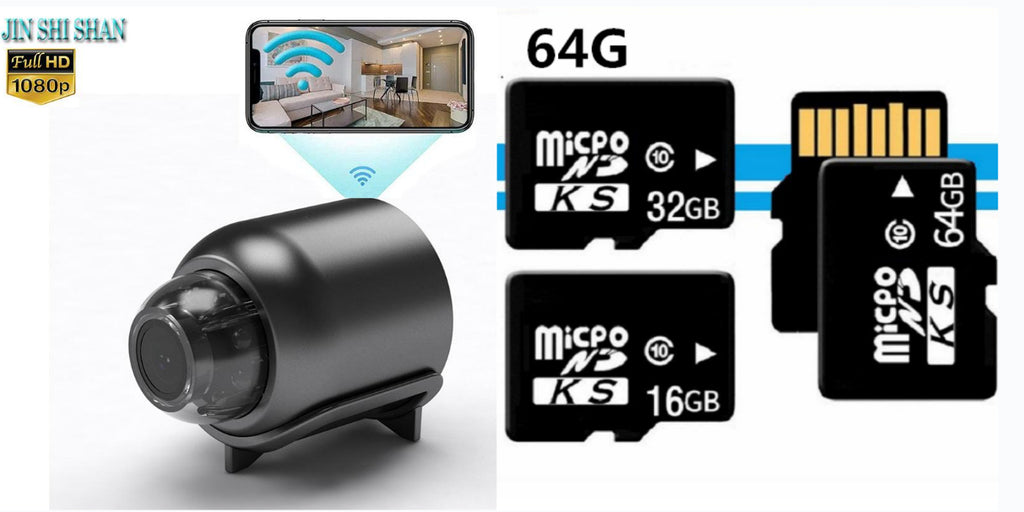 1080P Hd Night Vision Petit moniteur sans fil Wifi Caméra de surveillance à distance Home Network
