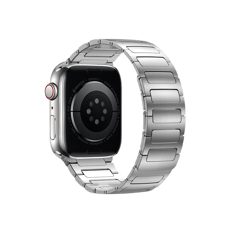 Bracelet de montre magnétique en acier inoxydable en forme de H pour IWatch