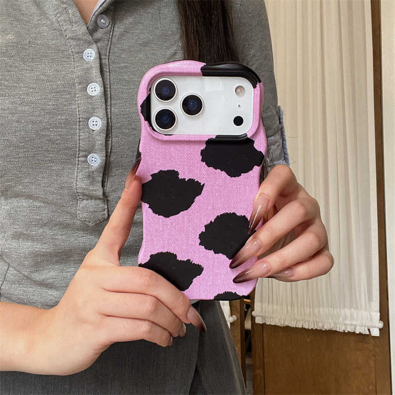 Niche Cow Imprimé Case de téléphone Matte Finition