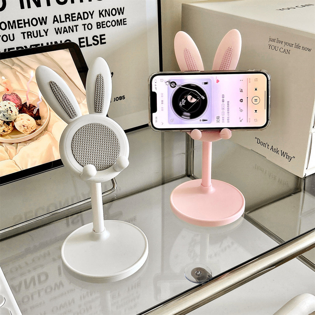 Support de téléphone portable lapin Bureau réglable réglable multifonctions Portable