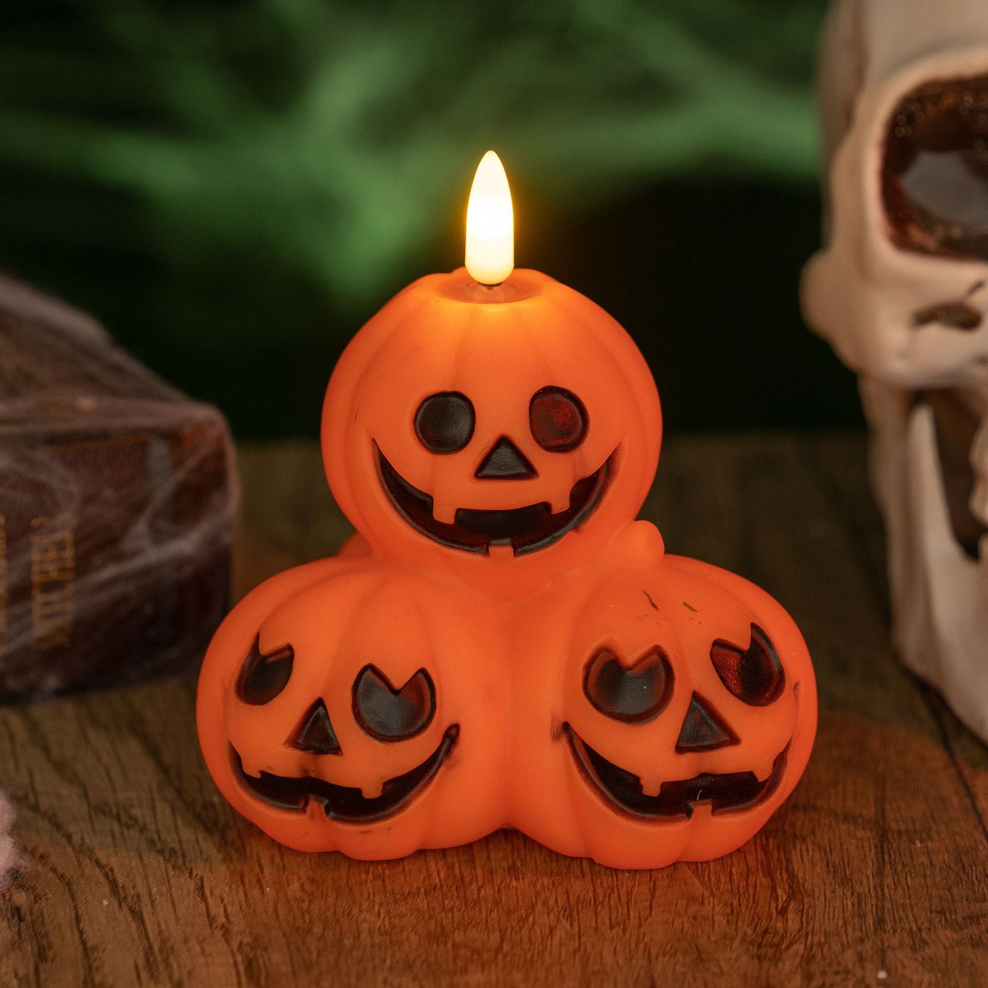 Vinyl Lumineux Lanterne de citrouille Décorations d'Halloween