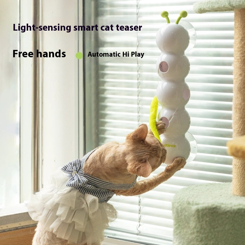 Jouet chat interactif intelligent avec mouvement de la queue mouvement activé rechargeable