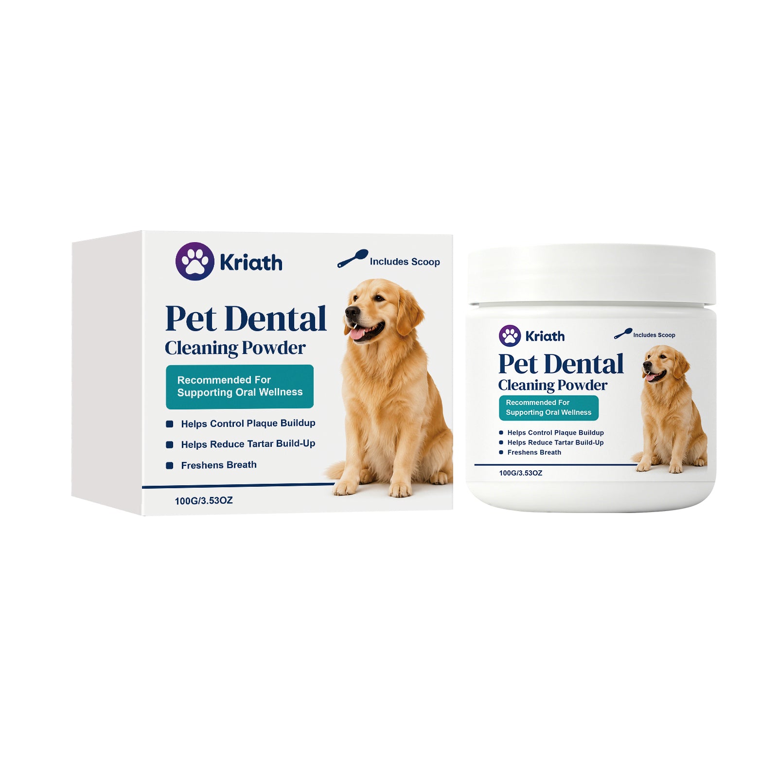 Poudre de nettoyage dentaire pour animaux de compagnie