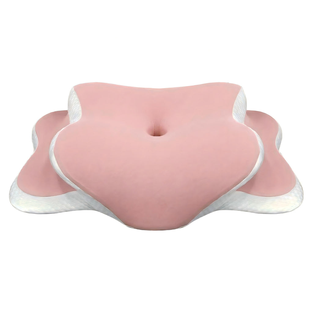 Mémoire ergonomique Mousse Collier Support Oreiller en soie glacée
