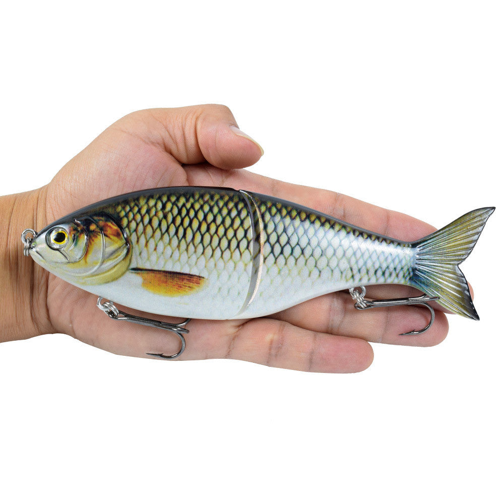 Wo-section Metal Connection Lure Lure Submersible S-forme Multi-section Fishing Lure