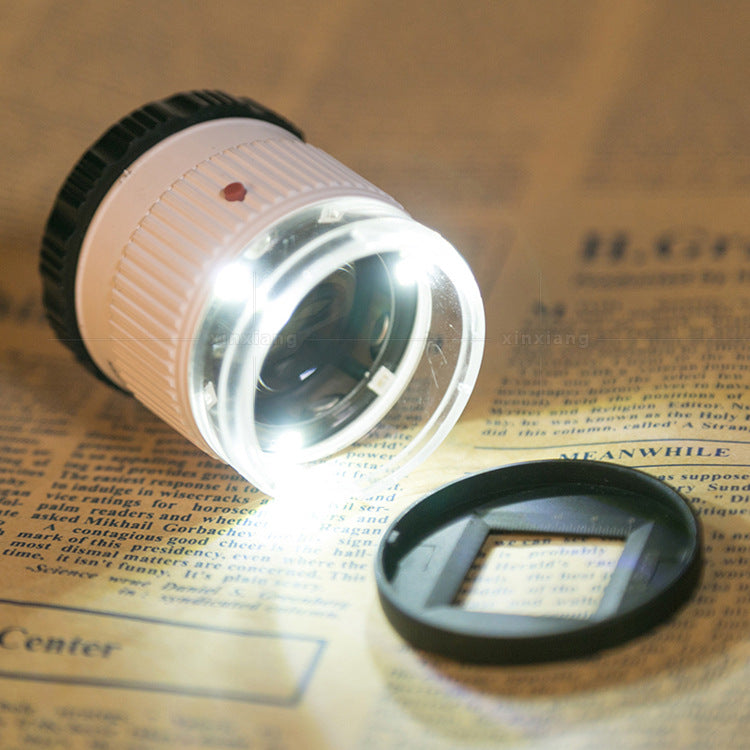 30 fois Cylindre échelle optique verre objectif focalisation HD loupe antique bijoux mesure