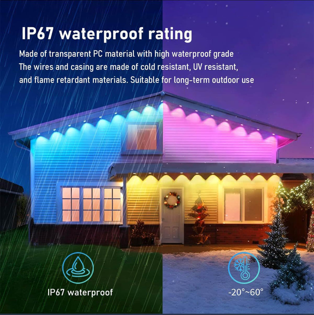 Outdoor Bluetooth Eaves Light LED Intelligent Point Light Source Control Outdoor Magic Eav