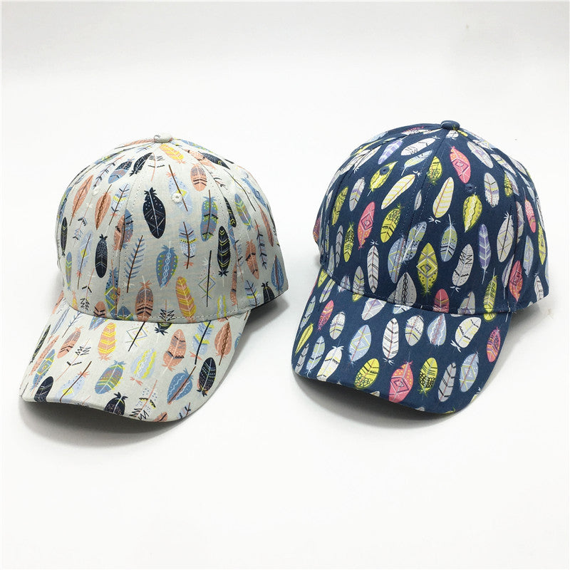 Fashion Leaf imprimé pour femmes Casquette de baseball