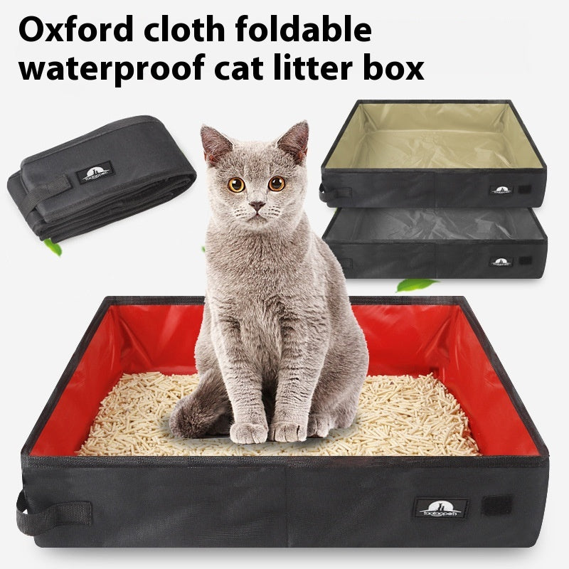 Portable pliable boîte à litière imperméable Oxford
