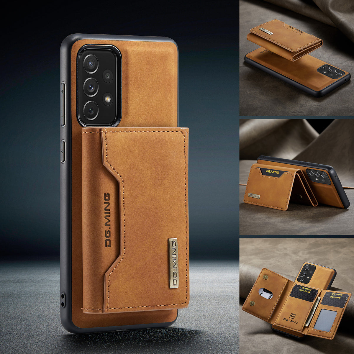 Boîtier de protection en cuir pour téléphone portable anti-retour