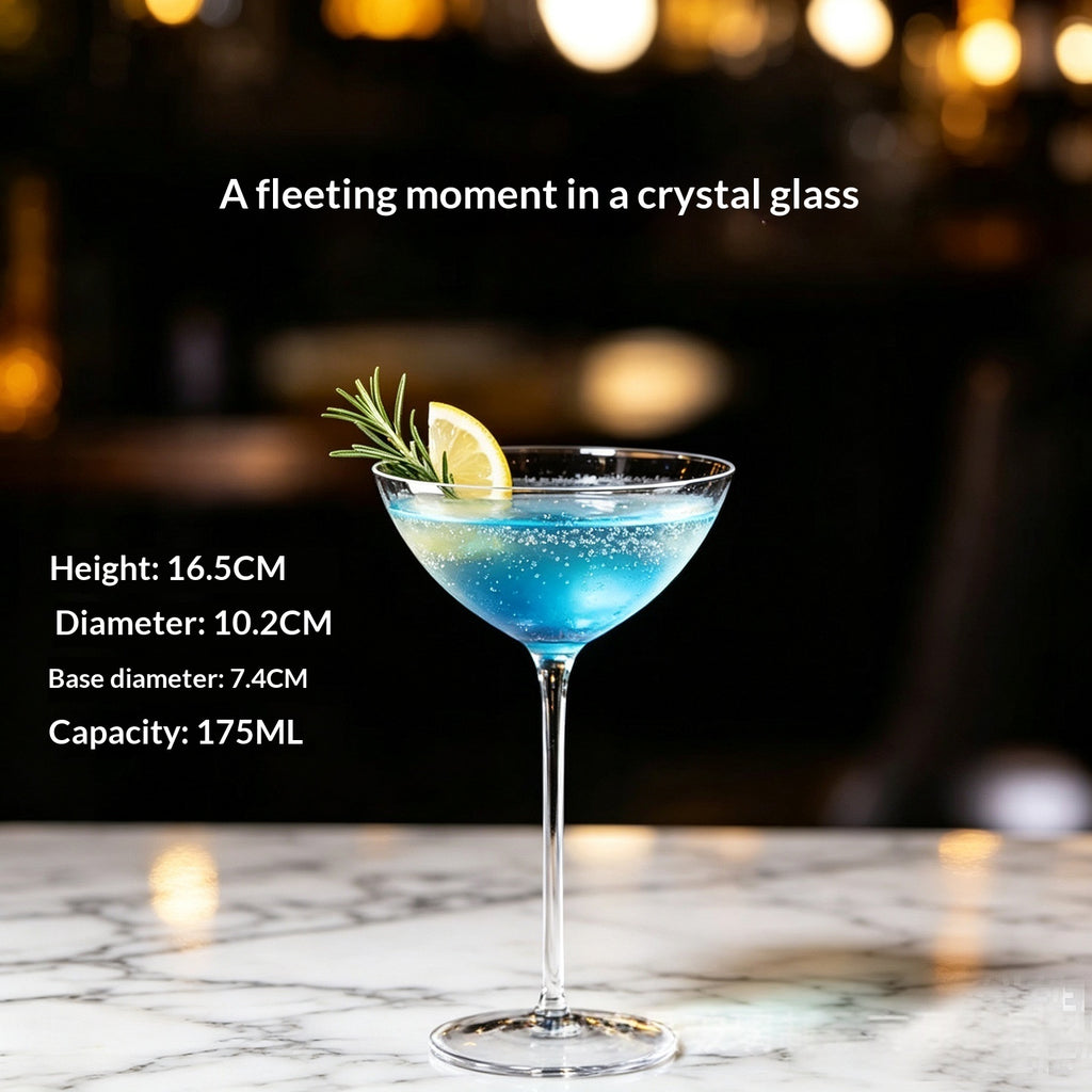 Creative and Personalized Cocktail Glass with a Margarita Sauce Crystal Tall Stemchampagne