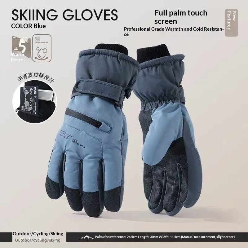 Gants de vélo à cinq doigts, doublés de mouches