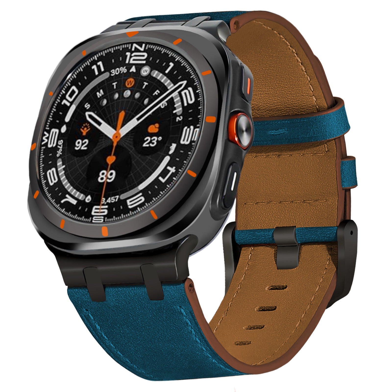 Convient pour montre7Ultra Bracelet en cuir véritable