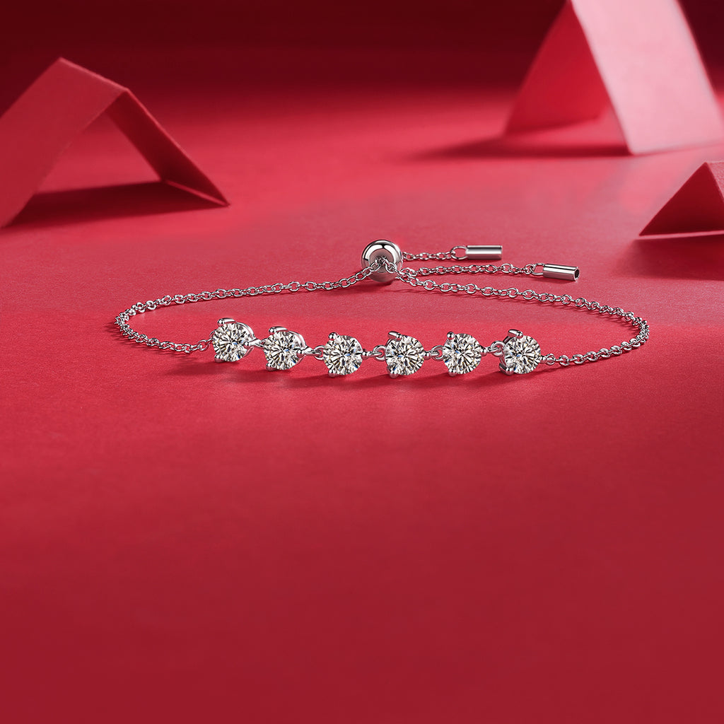 S925 Argent 2.6g Bracelet Bolo réglable