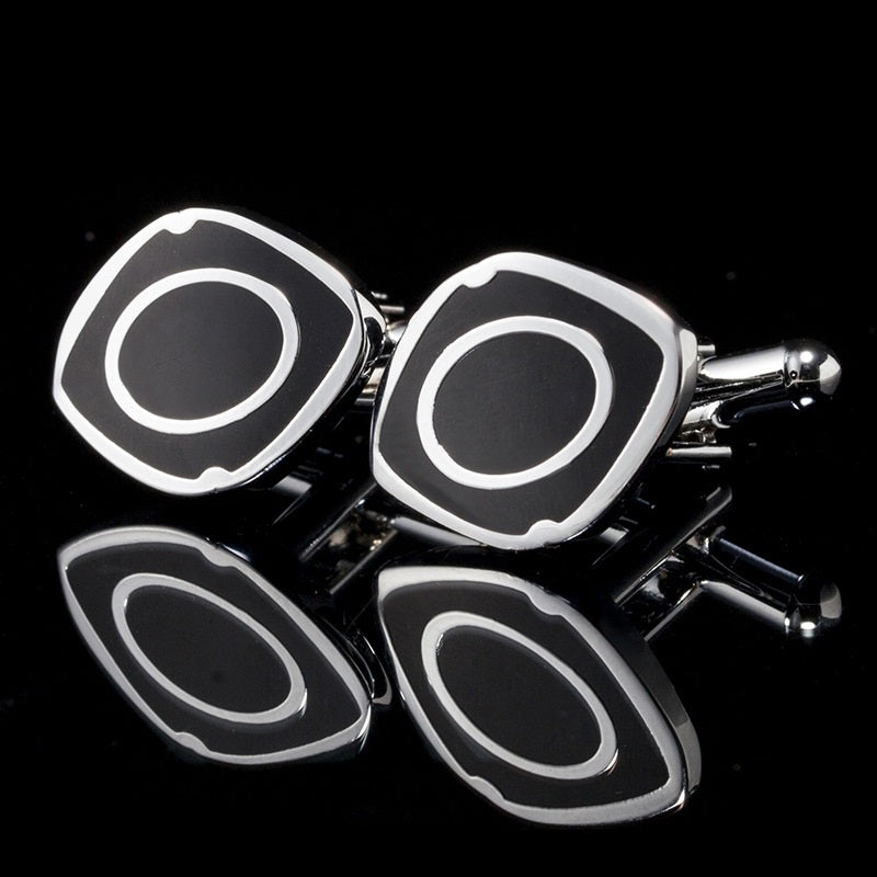 Cufflinks hommes carrés Spot simple Cuff Boutons français