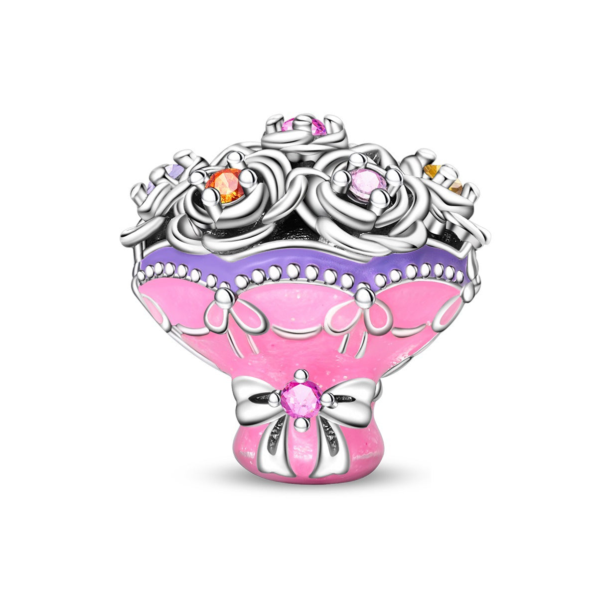 Pendentif romantique et bracelet perlé