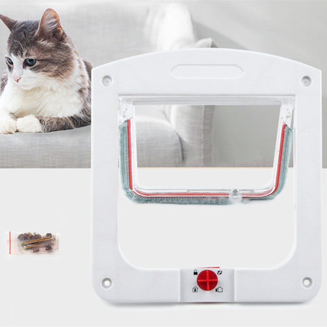Porte bidirectionnelle contrôlable pour entrée gratuite et sortie des animaux de compagnie