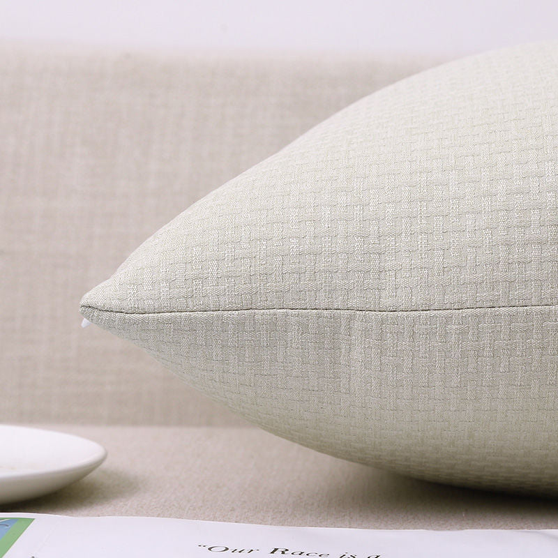 Coussin en coton et lin