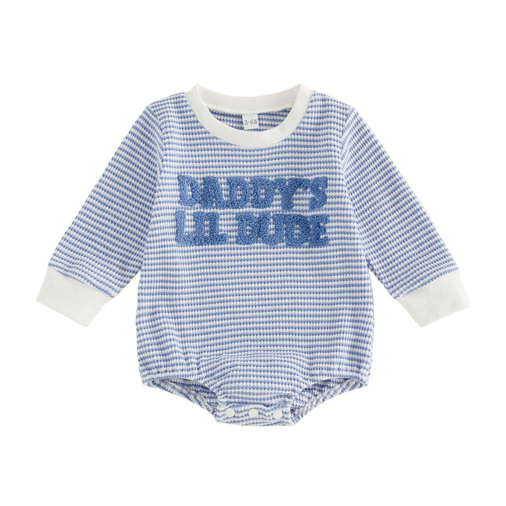 Torchon de lettre Broderie rayé Romper