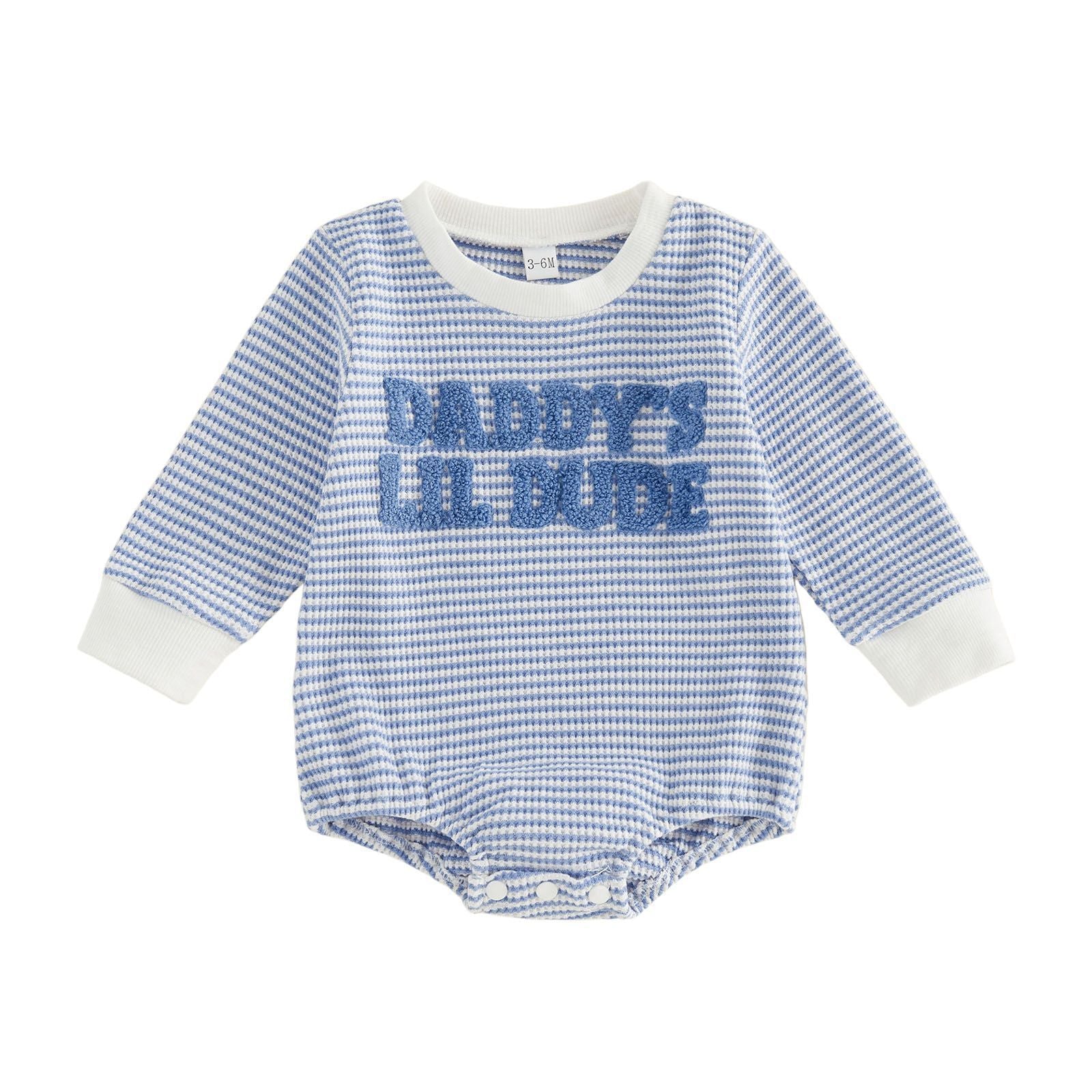 Torchon de lettre Broderie rayé Romper