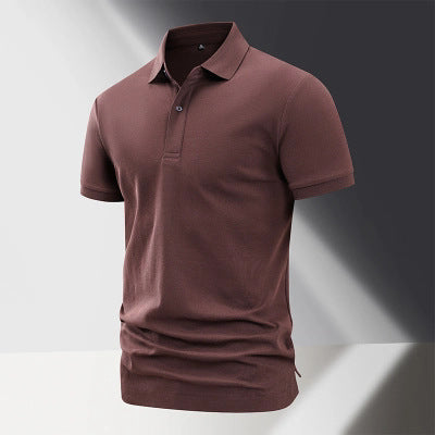 Short-Sleeved Lapel Casual Polo
