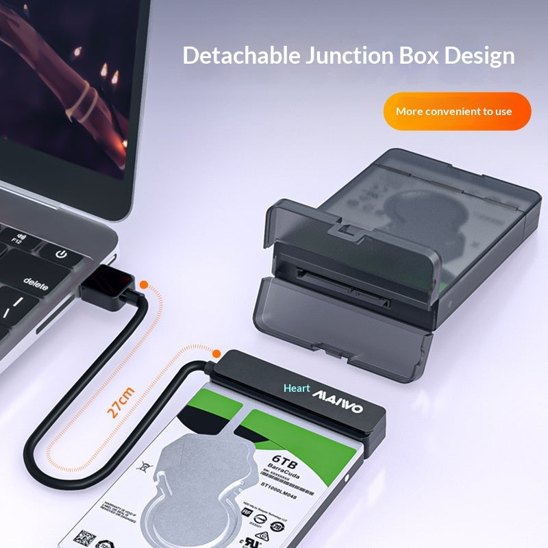 Enclos de disque dur externe en plastique universel
