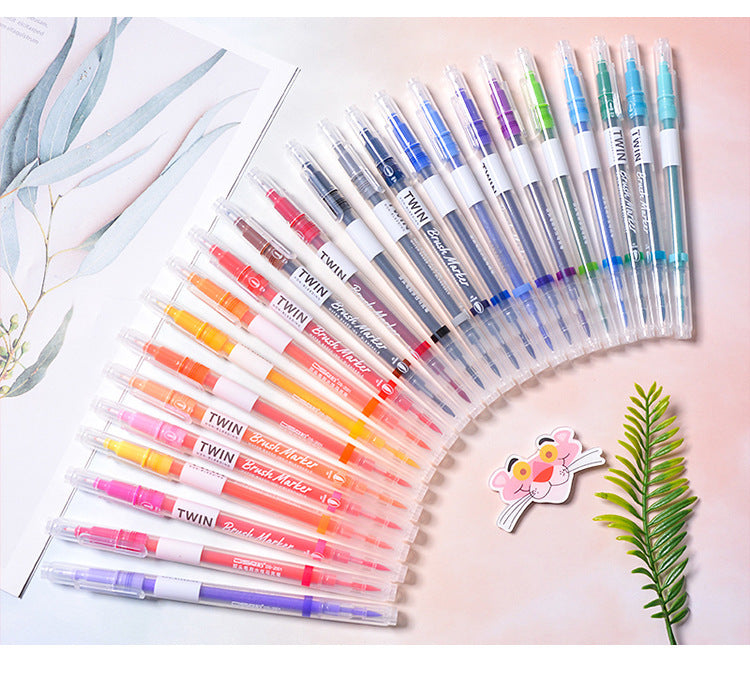 Couleur Calligraphie Art Coiffure Note Stylo
